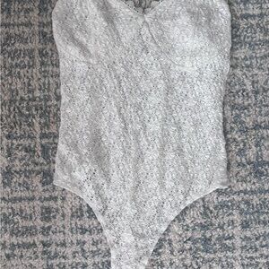 Rue21 White Lace Bodysuit